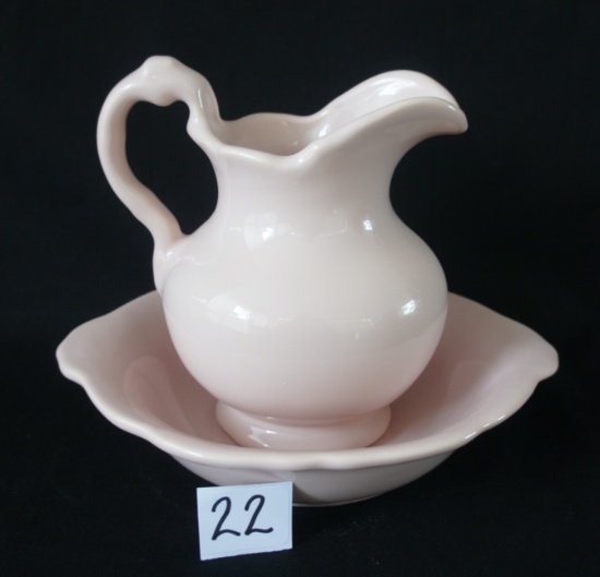 Vintage Napcoware Porcelain Pitcher/ Basin Set -DG