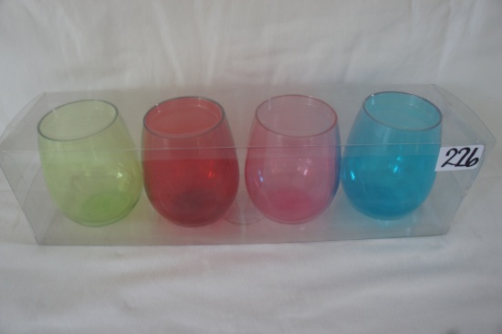 Stemless Wine Glass Set of 4 -DG
