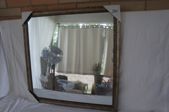 Interiors Wooden Framed Mirror  26x26" =DG