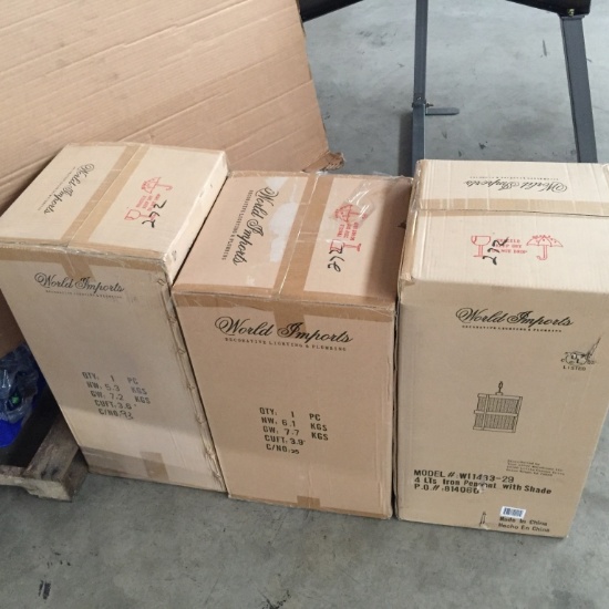 (3) BOXES LIGHT FIXTURES