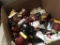 BOX OF FOOTBALLS & MISC GEAR