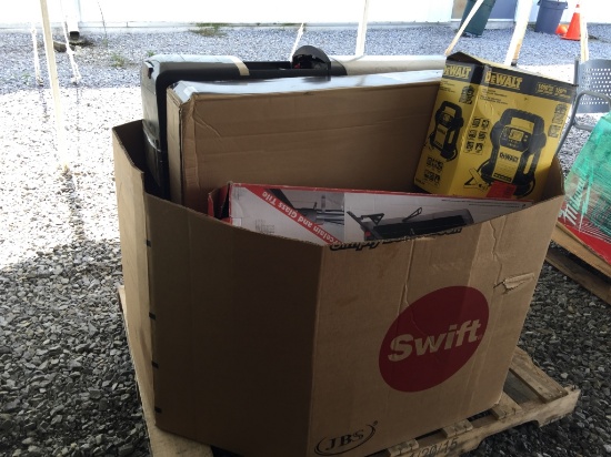 MISC WATER COOLER/BAR STOOL/DEWALT JUMP STARTER