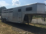 WW 18' 4 HORSE SLANT LOAD ALUMINUM TRAILER