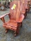 AMISH BUILT CEDAR GLIDER ROCKER