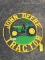 JOHN DEERE ROUND METAL WALL ART