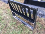 UNUSED SKIDSTEER PALLET FORK FRAME-FRAME ONLY