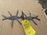 (2) BARBED WIRE WALL HANGERS