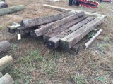 APPROX 9 MISC RAILROAD TIES