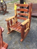 AMISH BUILT CEDAR LOG ROCKER