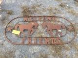 5' OVAL HORSE SIGN