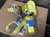 UNUSED BUNDLE OF 4 RATCHET STRAPS