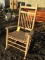 UNFINISHED WOOD ROCKING CHAIR