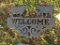 BULL COW CALF WELCOME SIGN