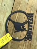 CIRCLE BUCK WELCOME SIGN