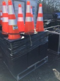 UNUSED SUIHE APPROX 125PC PVC SAFETY/TRAFFIC CONES