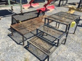 (3) PC OF WIRE MESH TABLE/STEPS/BOX