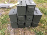 (10) METAL AMMO BOXES
