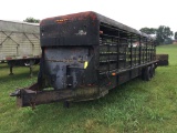 24' PINTLE HITCH TAGALONG LIVESTOCK TRAILER