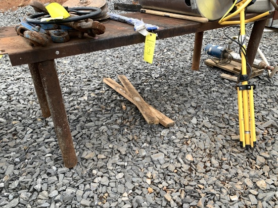 7'X30" STEEL WORKSHOP TABLE--TABLE ONLY