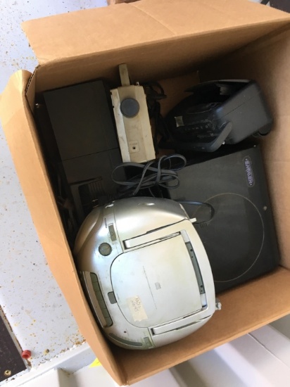 BOX OF RADIOS