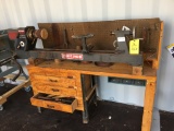 CRAFTSMAN VARIABLE SPEED WOOD LATHE ON STAND