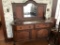 ANTIQUE BUFFET WITH MIRROR