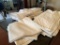 WHITE 8' BANQUET LINEN TABLE CLOTHS