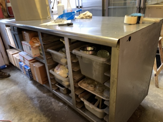 8'30"X37" STAINLESS WITH  12" SINK