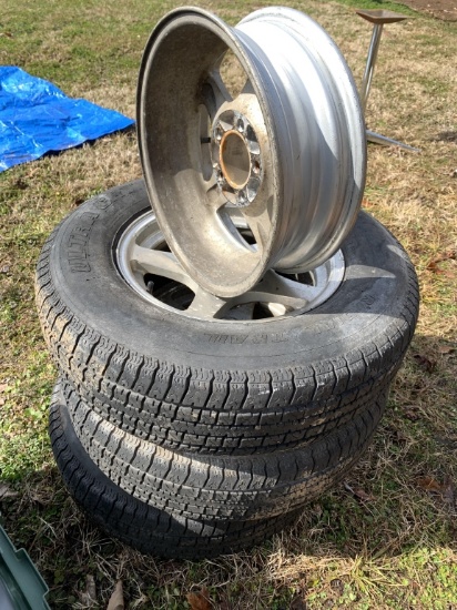 (4) 15" 5LUG ALUMINUM WHEELS