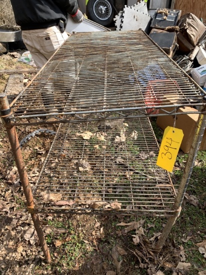 2SHELF 5'X2'X3' WIRE TABLE