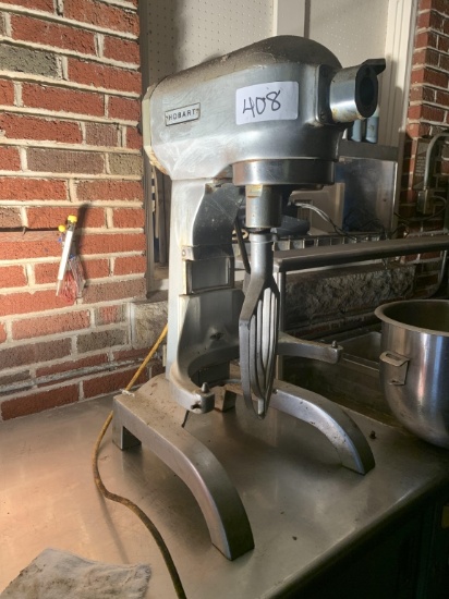 HOBART COMMERCIAL MIXER W/PADDLE/HOOK/BOWL