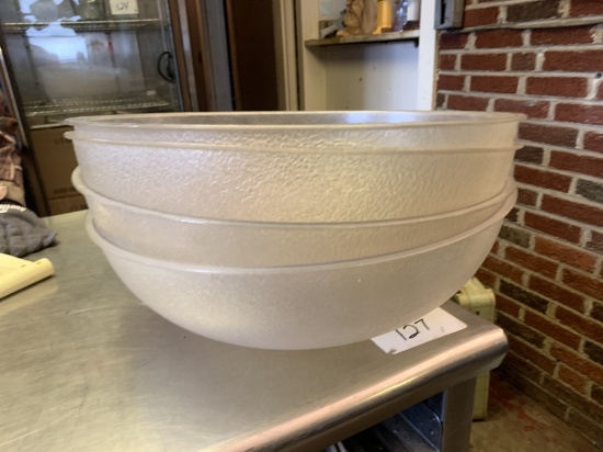 (4) PLASTIC 19" MIXING BOWLS