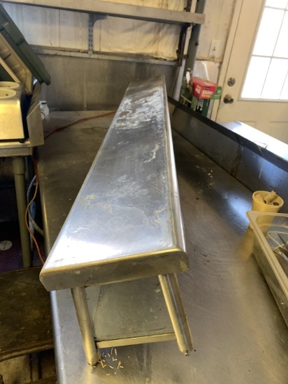 58"X8"X9" RISER FOR STAINLESS TABLE