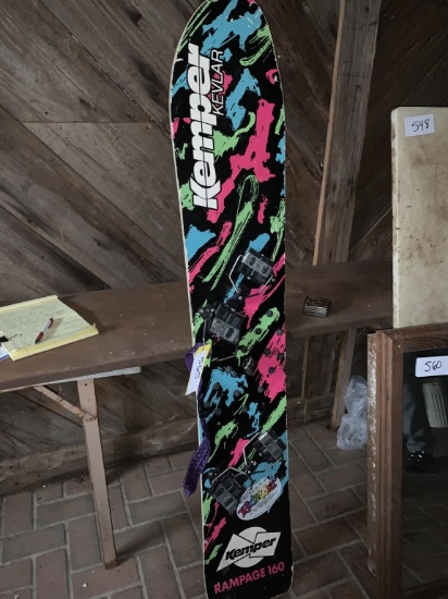 62" KEMPER RAMPAGE 160 VINTAGE SNOWBOARD