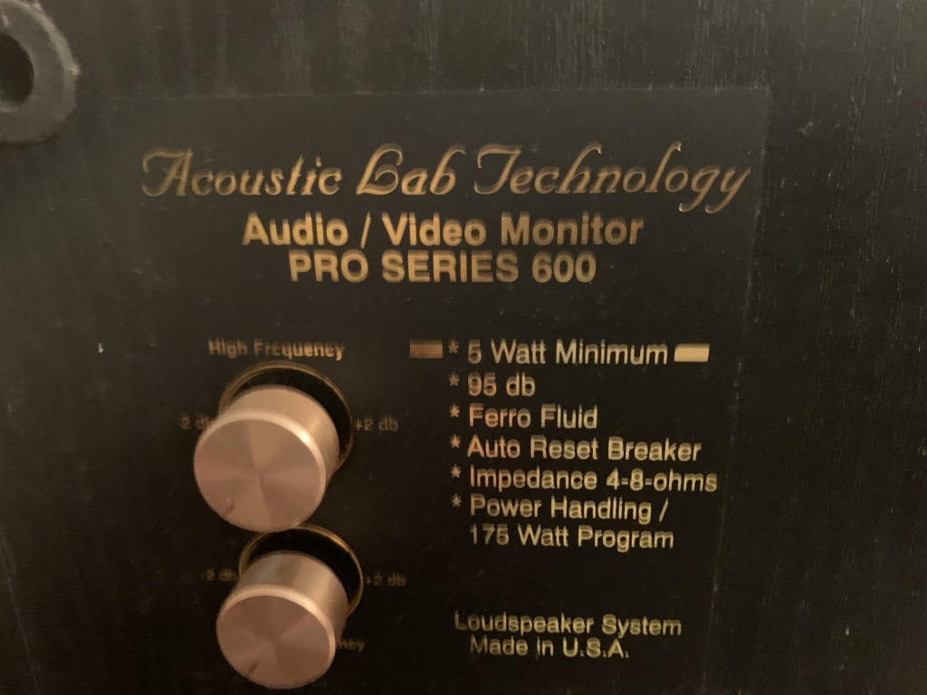 ACOUSTIC LAB TECHNOLOGY PROSERIES 600 