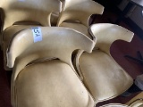 (4) YELLOW VINYL CHAIRS- 18