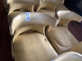 (4) YELLOW VINYL CHAIRS- 18