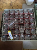 (2) FLATS MISC GLASSWARE
