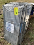 (8) UNUSED WIRE SHELVES