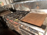 FRANKLIN CHEF LP DOUBLE OVEN W/6BURNERS&GRIDDLE