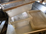 (2) PLASTIC FOOD STORAGE BOXES