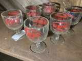 (6) STEMMED GLASSES