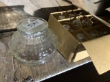 GLASS PUNCH BOWL & CUPS