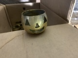 BRASS JACK O LANTERN VOTIVE HOLDERS
