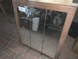 GLASS FRONT MEDICINE CABINET  30