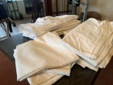 WHITE 8' BANQUET LINEN TABLE CLOTHS