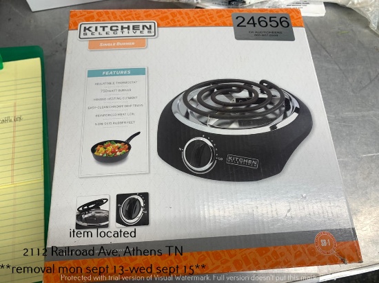 KITCHEN SELECTIVES SINGLE COUNTERTOP BURNER