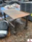 5ftx3ft Steel SHOP TABLE
