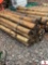 6X8 PRESSURE TREATED POSTS-APPROX 36 IN BUNDLE