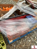 PALLET OF REBAR CAPS, MISC BOLTS & NUTS, CREEPERS, CONCRETE VIBRATOR, 2